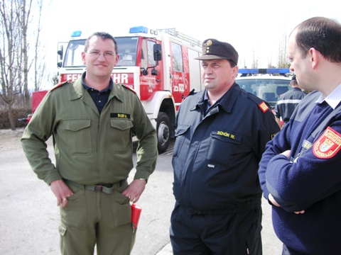 BR Markus Bauer, BR Wolfgang Schön, HV Claus Klein (von links)