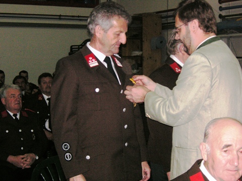 Zeugmeister Leopold Aschauer, FF Gföhl - 40 Jahre FF-Mitglied