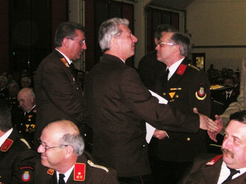 50 Jahre FF-Mitglied: Altbürgermeister und früherer FF-Kdt. Karl Schwarz, FF Jaidhof