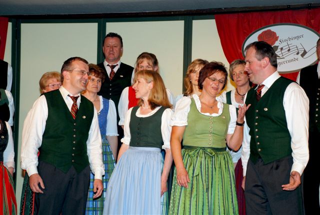 Das gemischte Quartett sang- I kann net überall sein